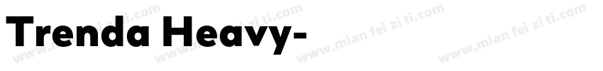 Trenda Heavy字体转换